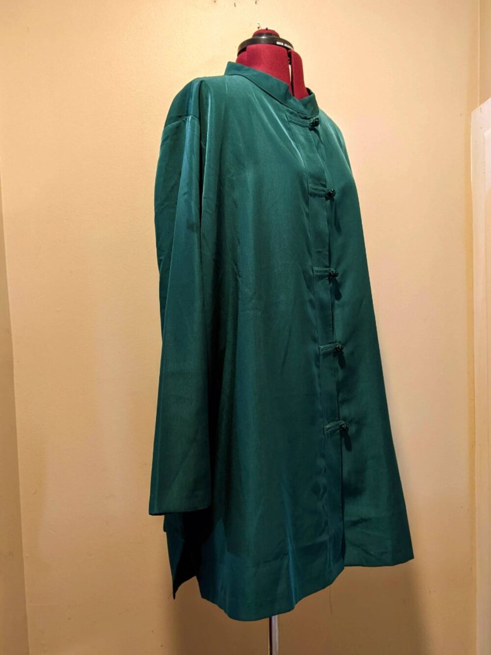 Roaman’s Dark Green Mandarin Collar Tunic / Jacket – 26W – NWT (No Tag) - Picture 3 of 9
